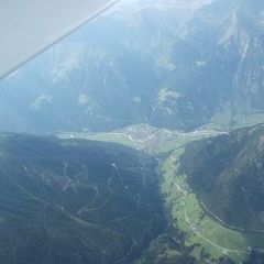 Flugwegposition um 14:22:10: Aufgenommen in der Nähe von Gemeinde Pfunds, 6542 Pfunds, Österreich in 3525 Meter